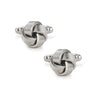Classic Sliver Knot Cufflinks - Tie, bowtie, pocket square | Kissties