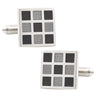 Classic Sliver Squares Cufflinks - Tie, bowtie, pocket square | Kissties