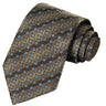 Tortilla-Coffee-Cedar-Light Sky Floral Stripe Tie - Tie, bowtie, pocket square | Kissties