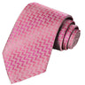 Fuchsia-Lemonade-Magenta-Ballet Slipper Broken Stairway Stripe Tie - Tie, bowtie, pocket square | Kissties