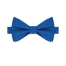 Royal Blue Satin Bowtie - Tie, bowtie, pocket square | Kissties