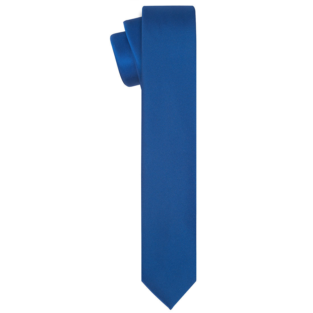 Royal Blue Satin Tie - Tie, bowtie, pocket square  | Kissties