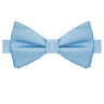 Sky Blue Satin Bowtie - Tie, bowtie, pocket square | Kissties