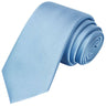 Sky Blue Satin Tie - Tie, bowtie, pocket square | Kissties