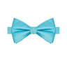Turquoise Blue Satin Bowtie - Tie, bowtie, pocket square | Kissties