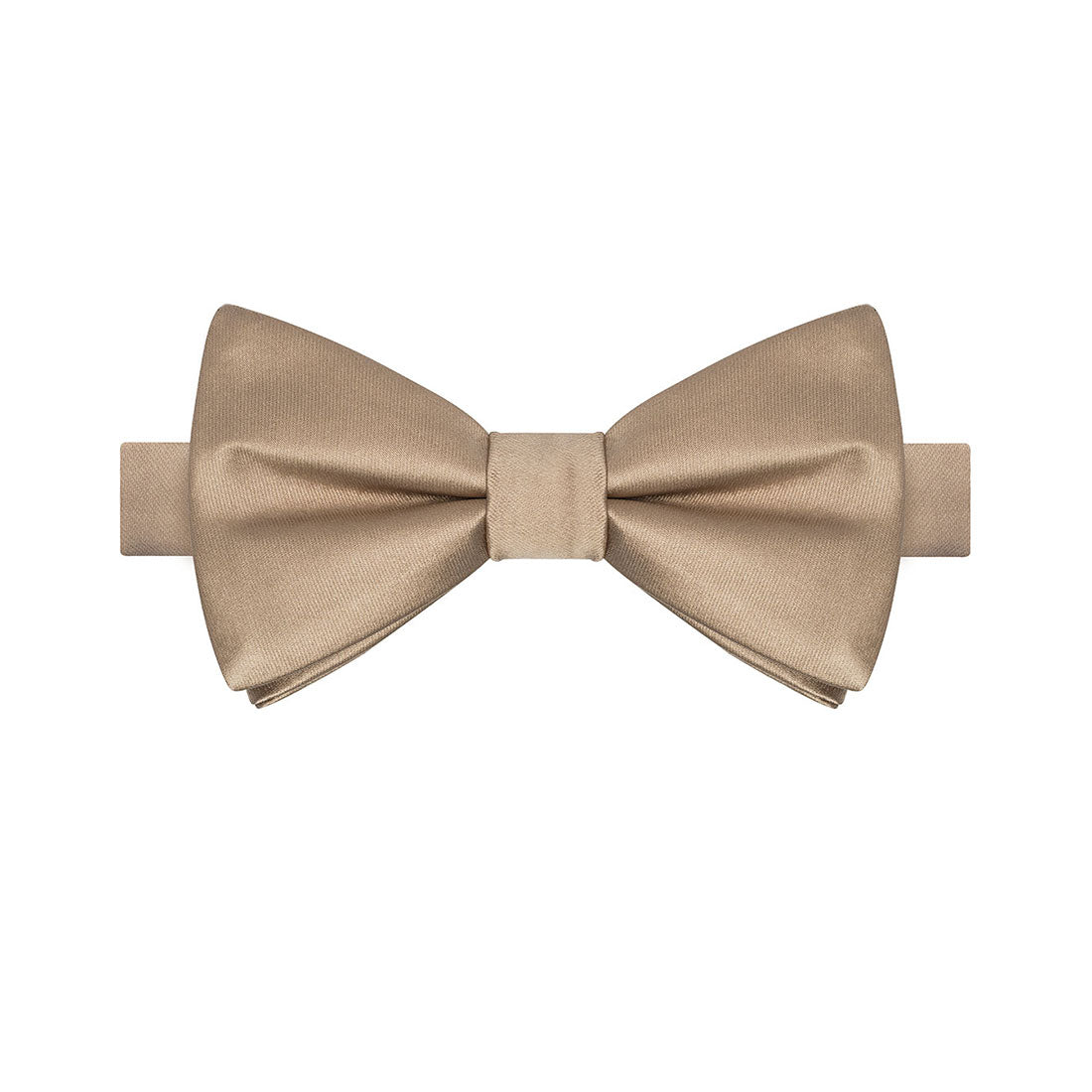 Tan Satin Bowtie - Tie, bowtie, pocket square  | Kissties