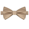 Tan Satin Bowtie - Tie, bowtie, pocket square | Kissties