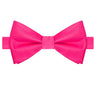 Hot Pink Satin Bowtie - Tie, bowtie, pocket square | Kissties