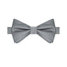 Gray Satin Bowtie - Tie, bowtie, pocket square | Kissties