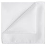 White Satin Pocket Square - Tie, bowtie, pocket square | Kissties
