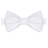 White Satin Bowtie - Tie, bowtie, pocket square | Kissties