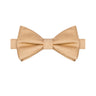 Champagne Gold Satin Bowtie - Tie, bowtie, pocket square | Kissties
