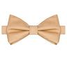 Champagne Gold Satin Bowtie - Tie, bowtie, pocket square | Kissties