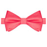 Coral Satin Bowtie - Tie, bowtie, pocket square | Kissties