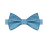 Boston Blue Satin Bow Tie - Tie, bowtie, pocket square | Kissties