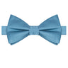 Boston Blue Satin Bow Tie - Tie, bowtie, pocket square | Kissties