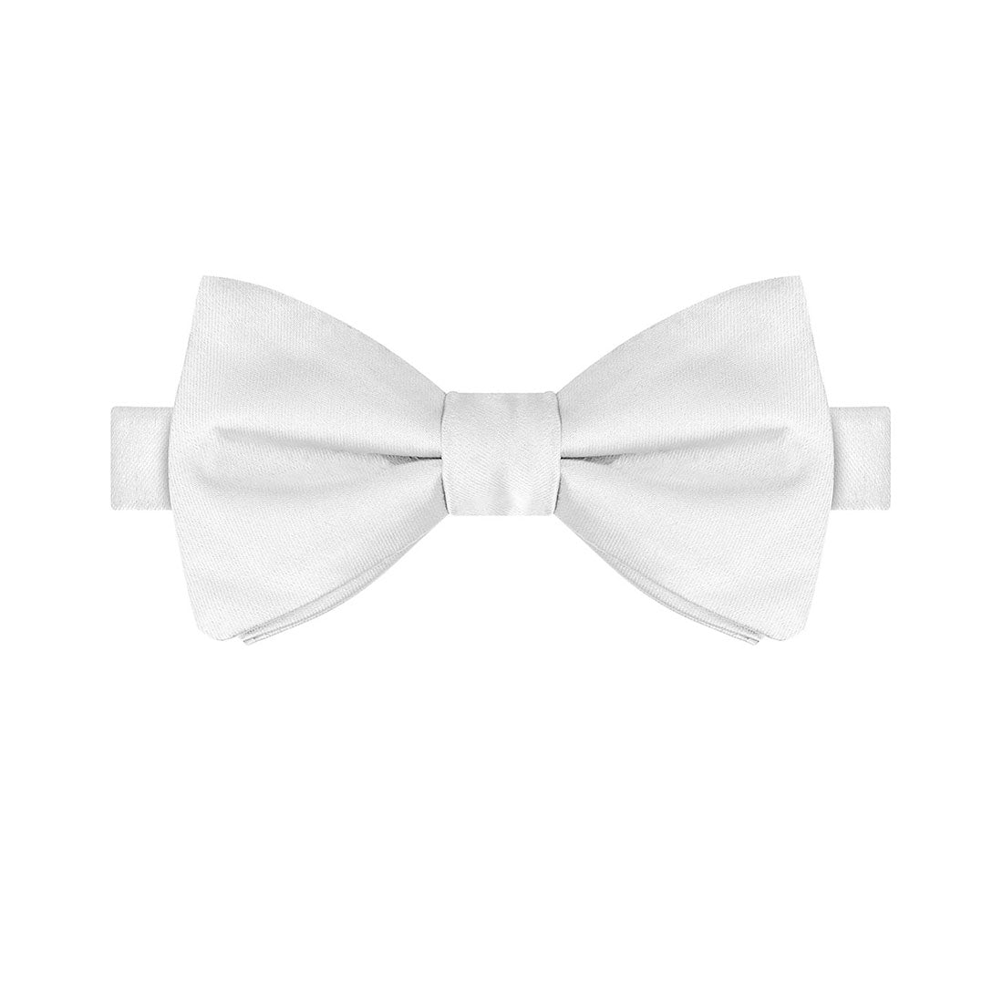 Silver Satin Bow Tie - Tie, bowtie, pocket square  | Kissties