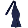 Navy Satin Bow Tie - Tie, bowtie, pocket square | Kissties