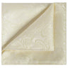 Cream Paisley Pocket Square - Tie, bowtie, pocket square | Kissties