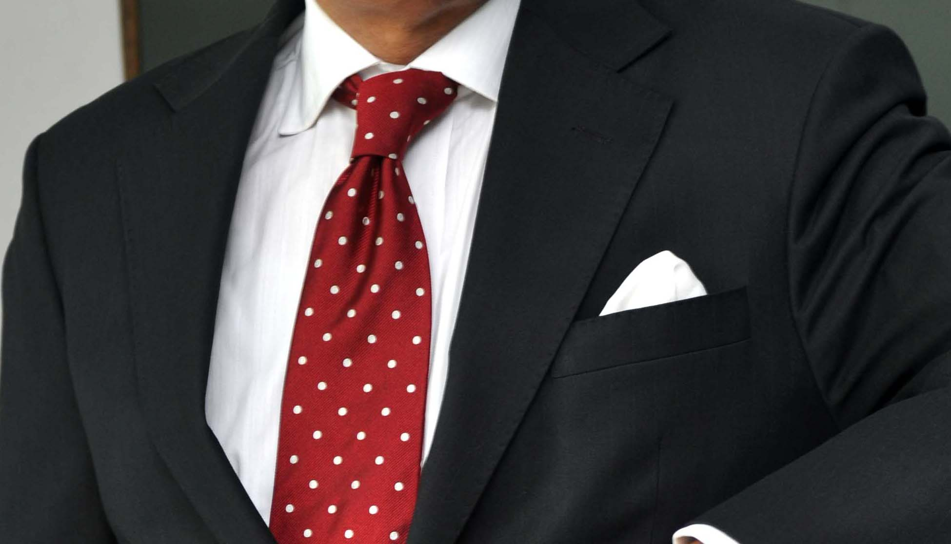 white pocket square