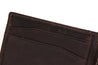 RFID-Blocking L-Fold Money-Clip Brown Leather Wallet - Tie, bowtie, pocket square  | Kissties