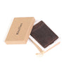 RFID-Blocking L-Fold Money-Clip Brown Leather Wallet - Tie, bowtie, pocket square  | Kissties