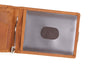 RFID-Blocking L-Fold Money-Clip Tan Leather Wallet - Tie, bowtie, pocket square  | Kissties