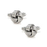 Classic Sliver Knot Cufflinks - Tie, bowtie, pocket square  | Kissties