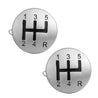 Classic Sliver Gears Cufflinks - Tie, bowtie, pocket square  | Kissties
