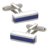 Classic Blue Cat's Eye Strip Cufflinks - Tie, bowtie, pocket square  | Kissties