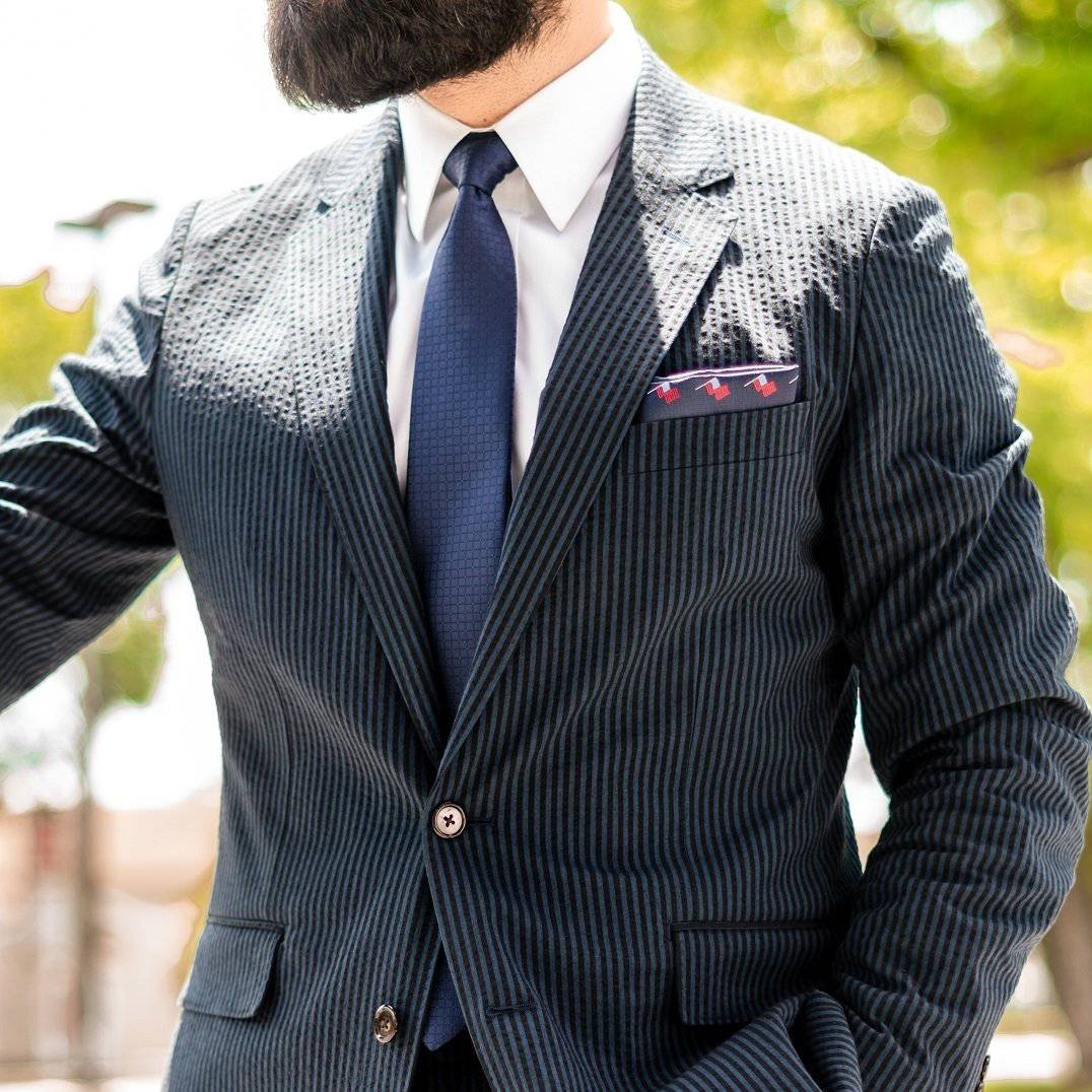 Patriot Jefferson Pocket Square - Tie, bowtie, pocket square  | Kissties