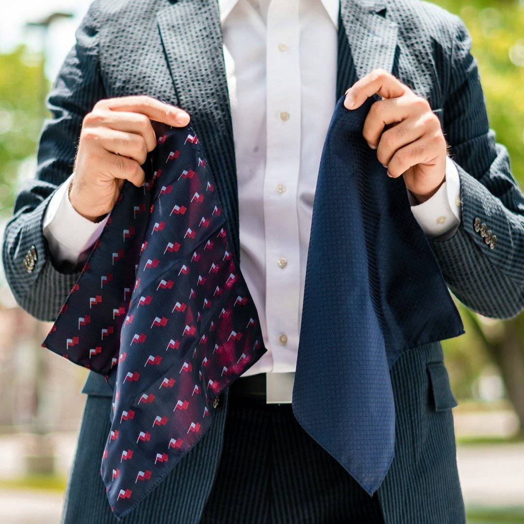 Patriot Jefferson Pocket Square - Tie, bowtie, pocket square  | Kissties