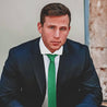 Emerald Green Silk Tie - Tie, bowtie, pocket square  | Kissties