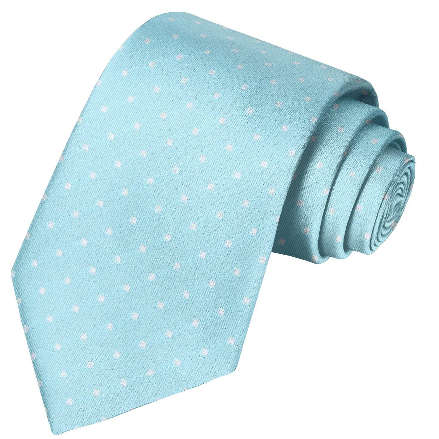White on Tiffany Floral Tie - Tie, bowtie, pocket square  | Kissties