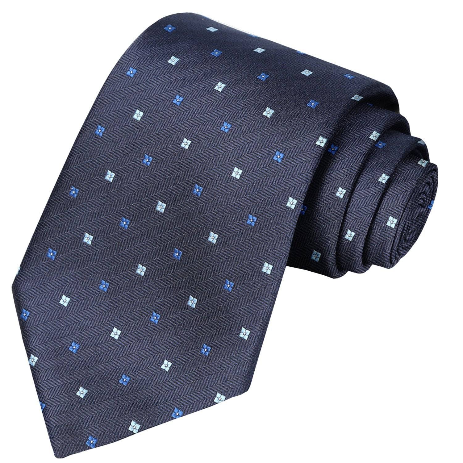 Maya-Egyptian on Space Blue Floral Tie - Tie, bowtie, pocket square  | Kissties