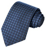 Olympic-Navy Blue Squares on Space Blue Checkered Tie - Tie, bowtie, pocket square  | Kissties
