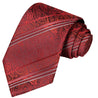 Red White Stripes on Red Black Paisley Tie - Tie, bowtie, pocket square  | Kissties