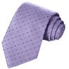 Indigo Floral  on Medium Purple Striped Tie - Tie, bowtie, pocket square  | Kissties