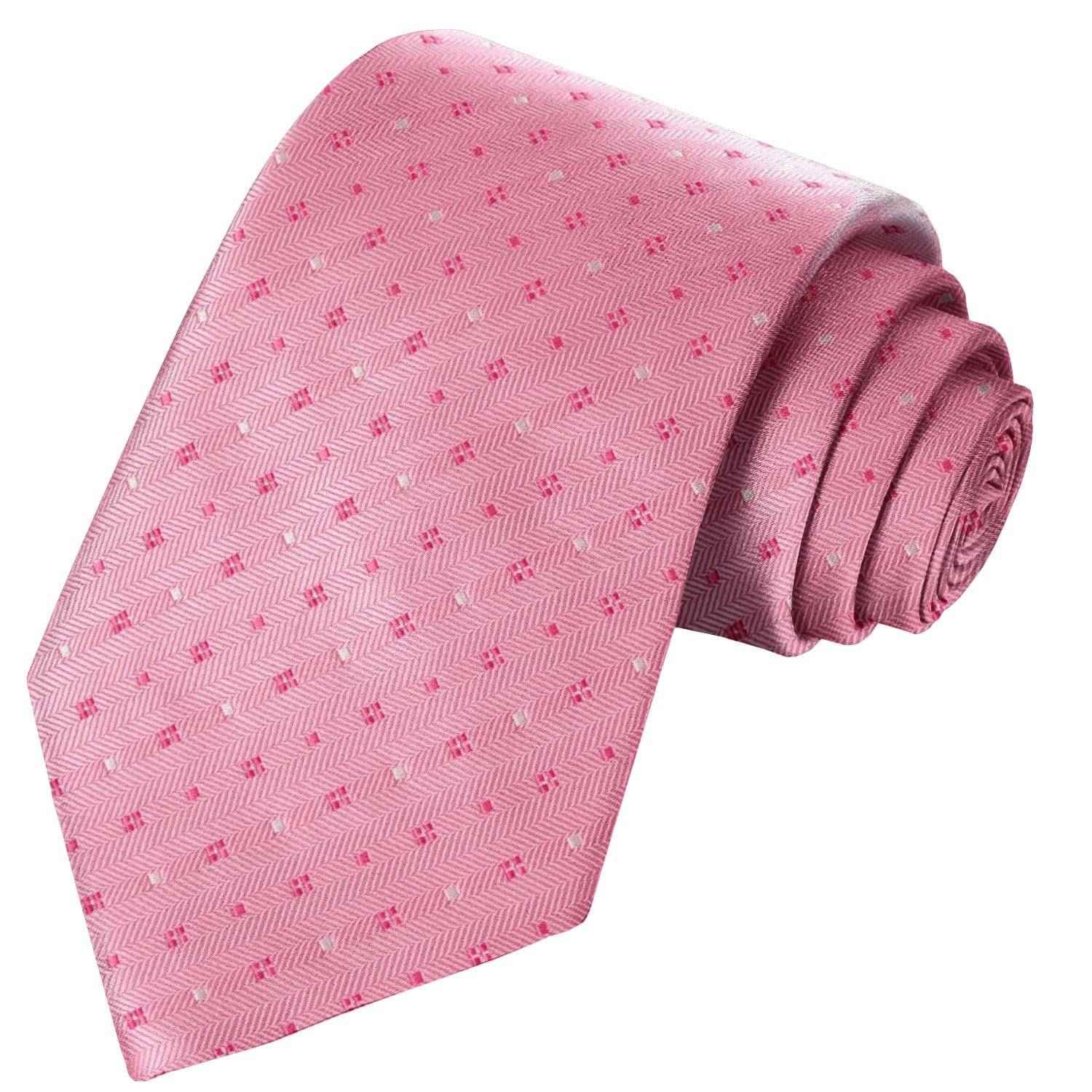 Punch Floral on Watermelon Striped Tie - Tie, bowtie, pocket square  | Kissties
