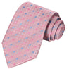 Rouge-True Blue Polka Dots on Flamingo Striped Tie - Tie, bowtie, pocket square  | Kissties