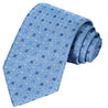 True-Midnight-Baby Blue-White Polka Dots on Carolina Blue Striped Tie - Tie, bowtie, pocket square  | Kissties
