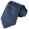 Midnight-Maya Blue Checkered Tie - Tie, bowtie, pocket square  | Kissties