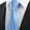 Maya-Yale-Light Blue Plaid Tie - Tie, bowtie, pocket square  | Kissties