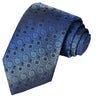 Fading Black Stone-Spruce-Maya Blue Paisley Stripe Tie - Tie, bowtie, pocket square  | Kissties