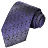 Violet Fading on Heather-Black-Medium Purple Paisley Striped Tie - Tie, bowtie, pocket square  | Kissties