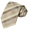 Russet-Khaki-Caramel-Gray-White Stripe Checkered Tie - Tie, bowtie, pocket square  | Kissties