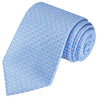 Cornflower Blue Checkered Tie - Tie, bowtie, pocket square  | Kissties