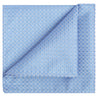 Cornflower Blue Checkered Pocket Square - Tie, bowtie, pocket square  | Kissties