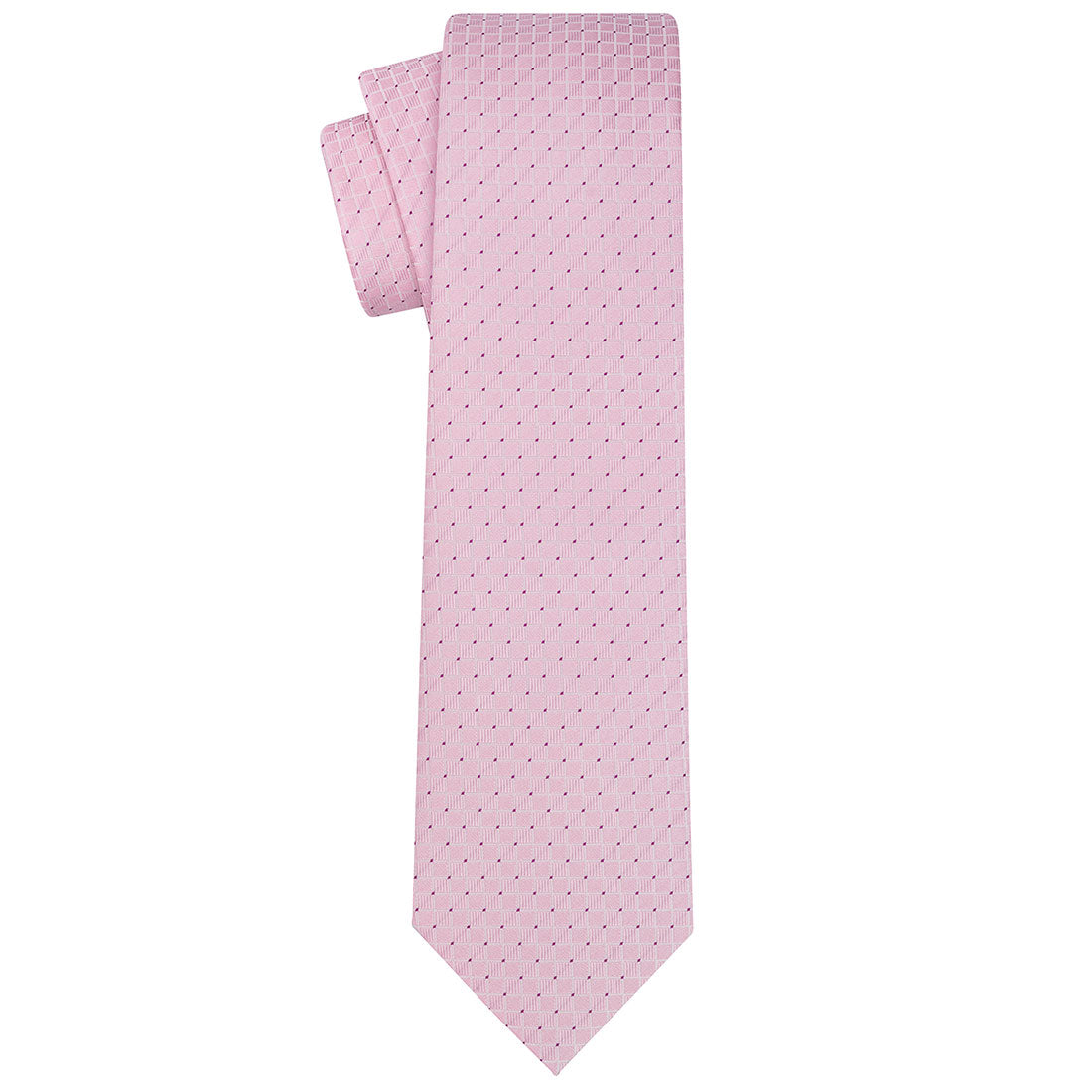 Cinderella Pink Checkered Tie - Tie, bowtie, pocket square  | Kissties