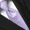 Mauve Checkered Tie - Tie, bowtie, pocket square  | Kissties